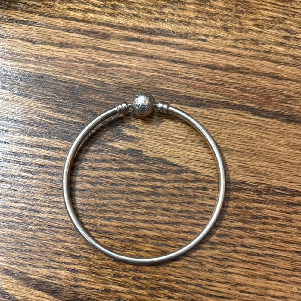 Pandora Silver Bracelet with Modern Bead Detail
